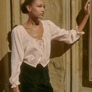 DOEN MAEVE TOP -- BLUSH